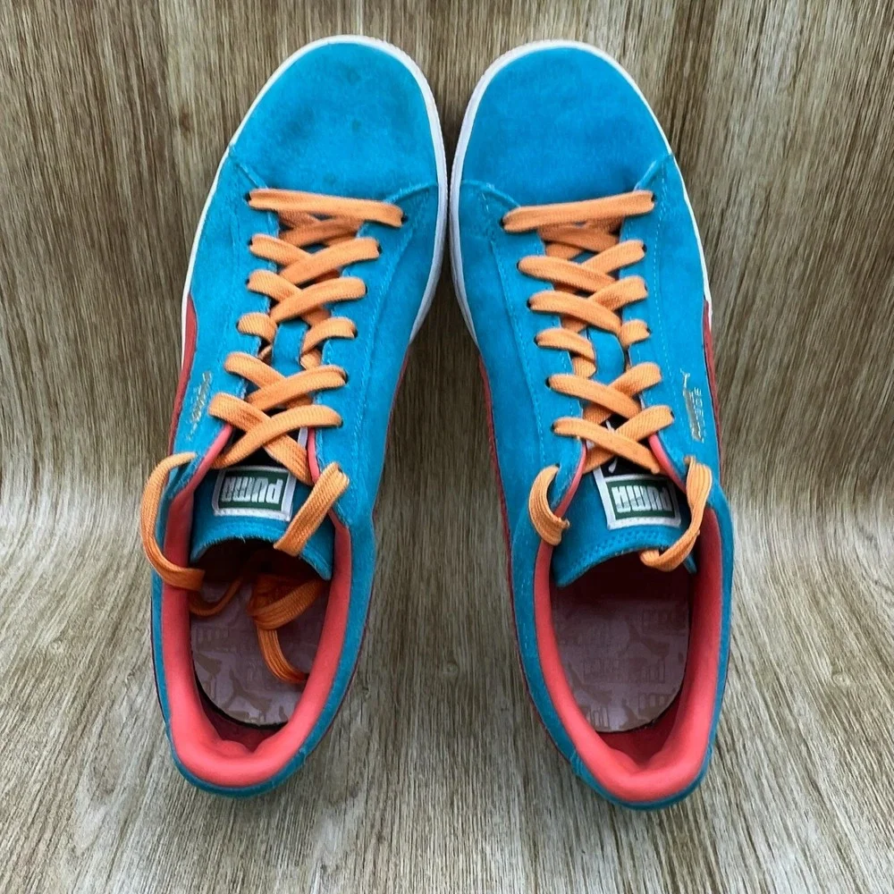 Puma Suede Classic Men's Size 10 Bluebird Tiger Lilly Low Top Sneakers 356568-05